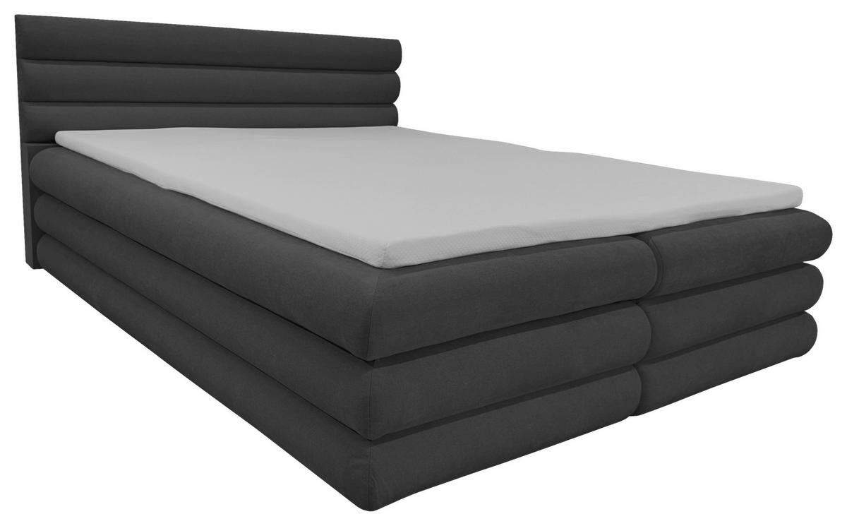 BOXBETT 180/200 cm  in Graphitfarben  - Graphitfarben, MODERN, Textil (180/200cm) - Livetastic