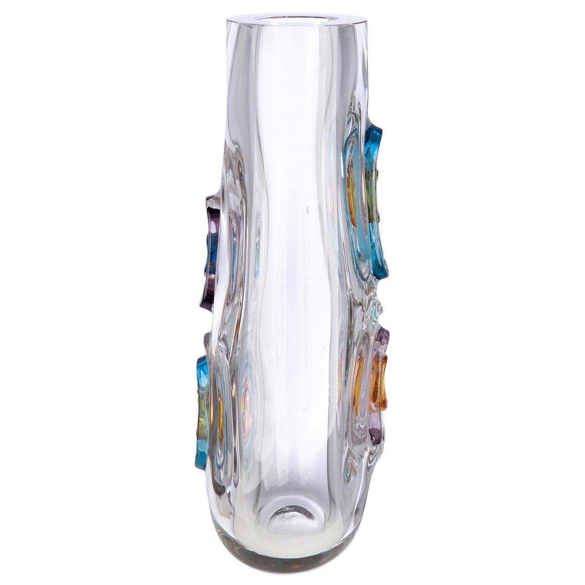 DEKOVASE  - Klar/Multicolor, Basics, Glas (15/39,5/14cm)