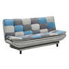 SCHLAFSOFA in Mikrovelours Blau, Schlammfarben, Dunkelgrau  - Blau/Schlammfarben, Basics, Kunststoff/Textil (188/90/89cm) - MID.YOU