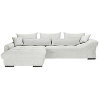 ECKSOFA Naturfarben Cord Zierkissen, Rückenkissen, Rücken echt  - Chromfarben/Naturfarben, KONVENTIONELL, Textil/Metall (225/335cm) - Carryhome