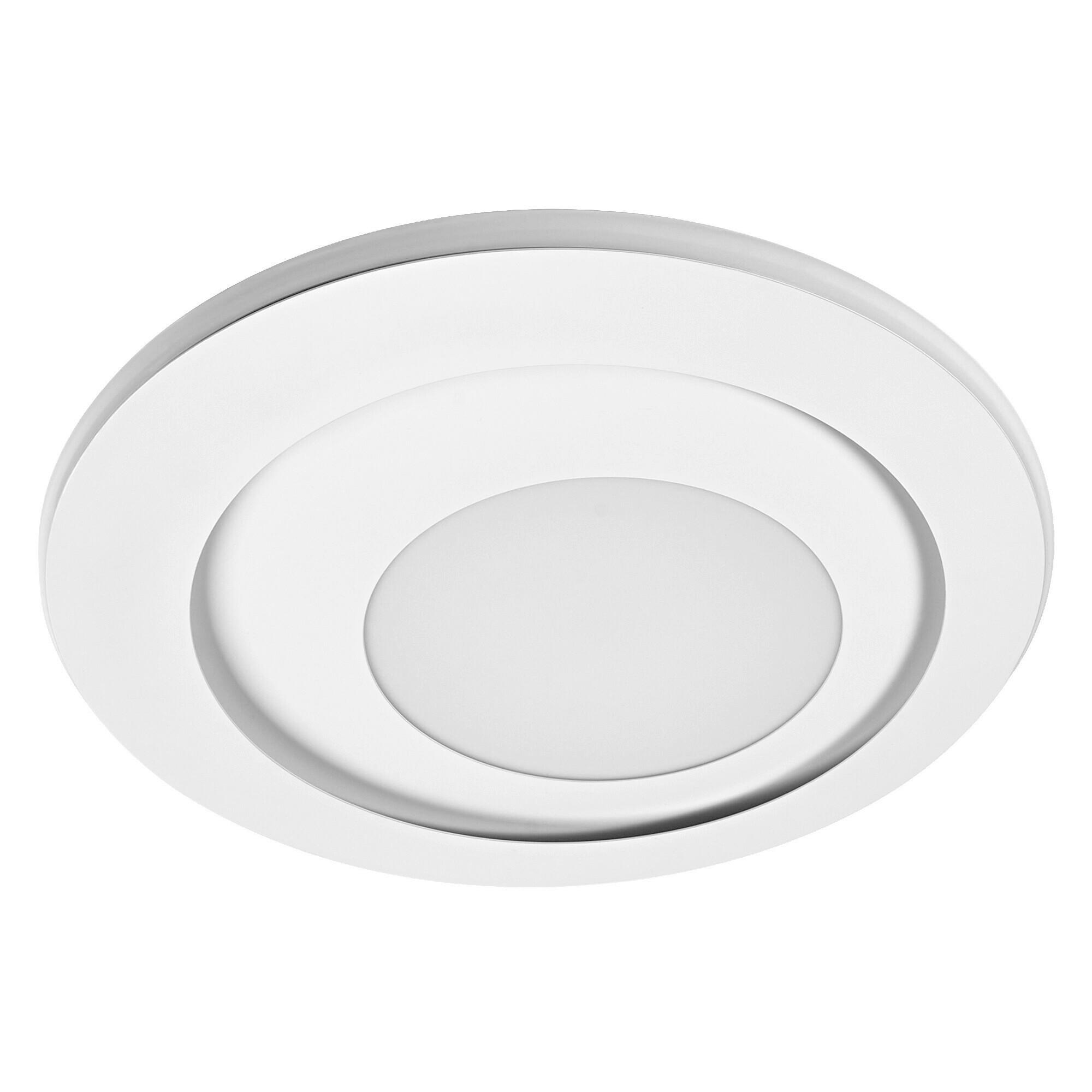 LED-DECKENLEUCHTE Orbis Spiral Round 40/5 cm   - Weiß, Design, Kunststoff/Metall (40/5cm) - Osram