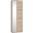 GARDEROBENSCHRANK 64/198/36 cm - Eichefarben/Silberfarben, KONVENTIONELL, Holzwerkstoff/Kunststoff (64/198/36cm) - Boxxx GARDEROBENSCHRANK 64/198/36 cm - Eichefarben/Silberfarben, KONVENTIONELL, Holzwerkstoff/Kunststoff (64/198/36cm) - Boxxx