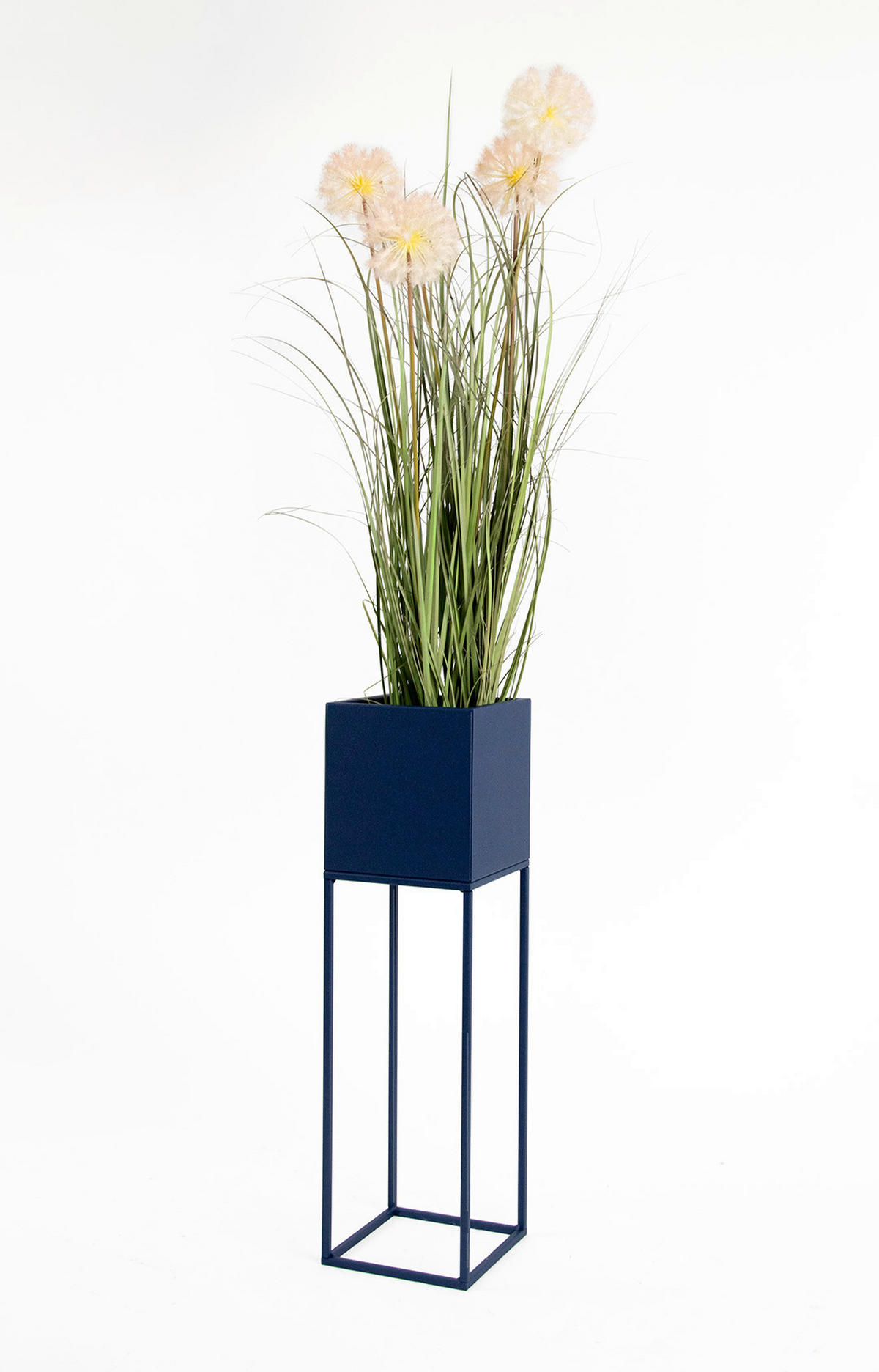 BLUMENSTÄNDER Metall  - Dunkelblau, Basics, Metall (19/67/19cm)