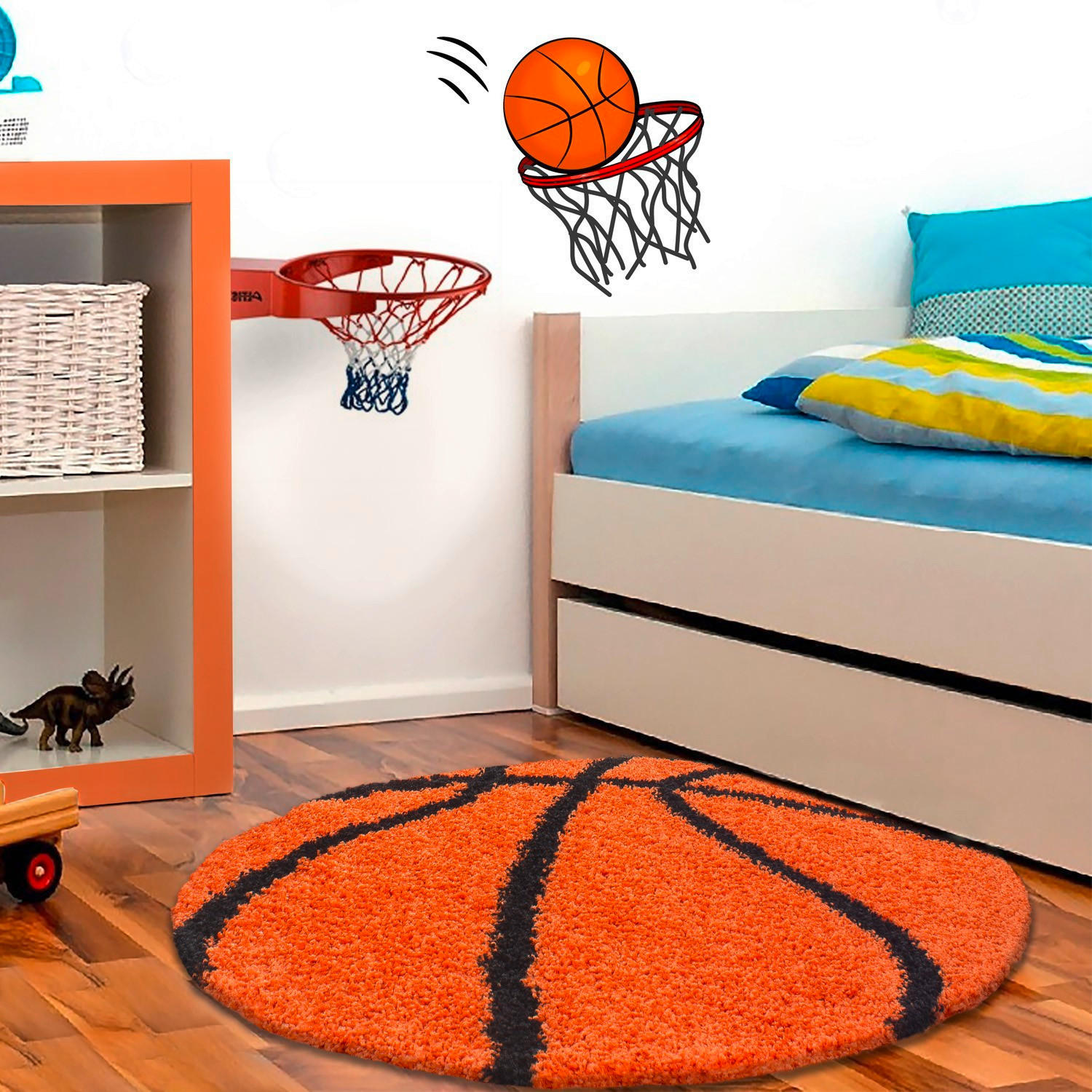 BARNMATTA 120/120 cm Fun  - orange, Trend, textil (120/120cm) - Ben'n'jen