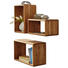 WANDREGALSET Wildeiche vollmassiv Eichefarben - Eichefarben, Design, Holz (100/50/20cm) - Carryhome WANDREGALSET Wildeiche vollmassiv Eichefarben - Eichefarben, Design, Holz (100/50/20cm) - Carryhome