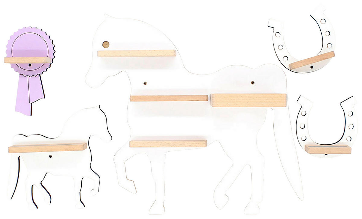 KINDERREGAL  - Weiss, Modern, Holzwerkstoff (46/43/19cm) - Livetastic