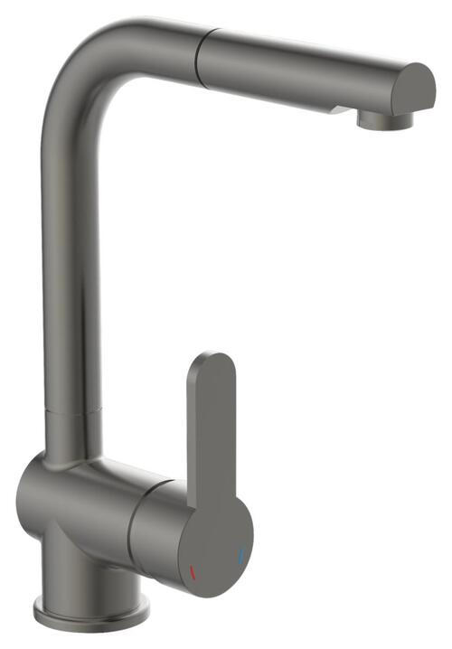 KÜCHENARMATUR - Graphitfarben, Basics, Metall (24/30/5,5cm) - Xora