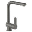 KÜCHENARMATUR - Graphitfarben, Basics, Metall (24/30/5,5cm) - Xora