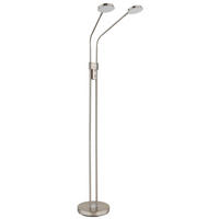 LED-STEHLEUCHTE Silvio 93/25 cm  - Schwarz/Weiß, Design, Kunststoff/Metall (93/25cm) - Globo