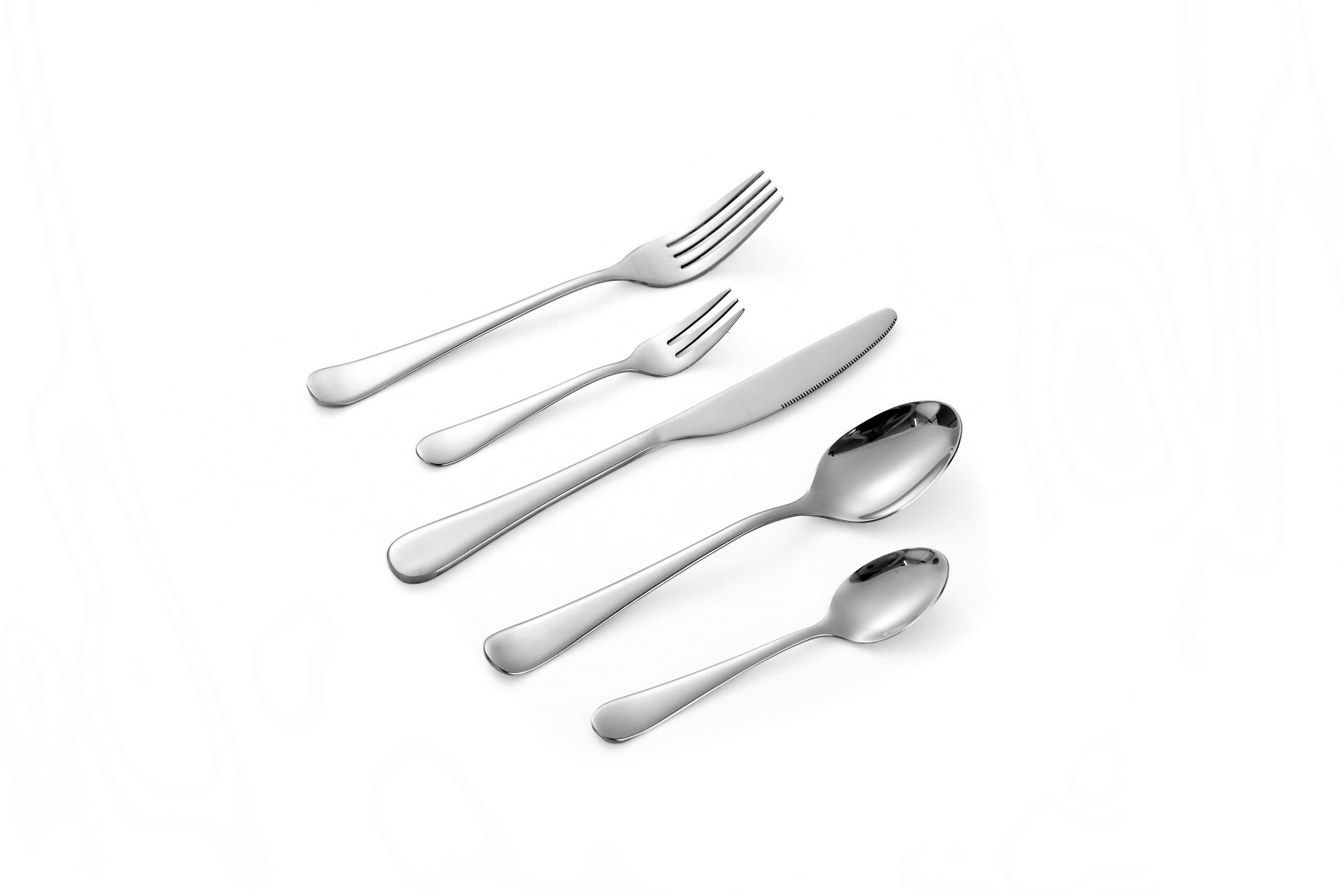 BESTECKSET Grado 30-teilig Edelstahl  - Silberfarben, Basics, Metall (1,12kg) - Echtwerk