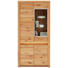 VITRINE Kernbuche furniert, massiv Buchefarben - Buchefarben, Basics, Glas/Holz (93,2/195,5/38,2cm) - Cantus