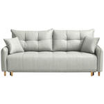 SCHLAFSOFA  in Chenille Naturfarben  - Buchefarben/Naturfarben, Design, Holz/Textil (217/97/101cm) - Carryhome