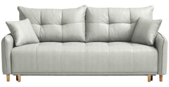 SCHLAFSOFA  in Chenille Naturfarben  - Buchefarben/Naturfarben, Design, Holz/Textil (217/97/101cm) - Carryhome