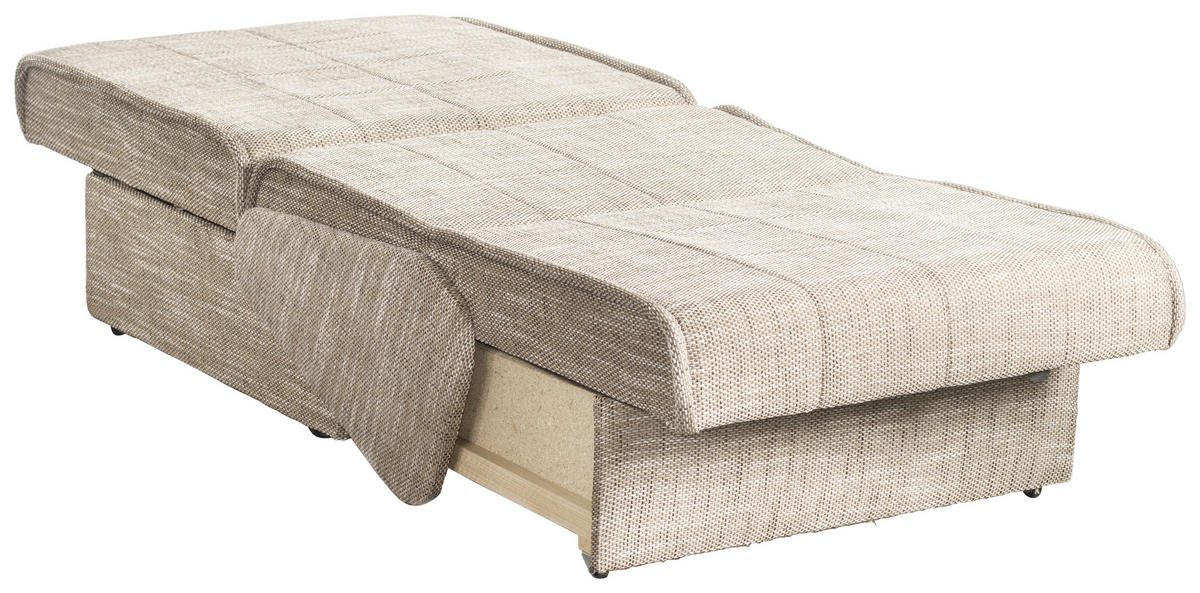 FOTELJ S FUNKCIJO LEŽIŠČA,  rjava les - rjava, Konvencionalno, les (86/87/110cm) - Boxxx