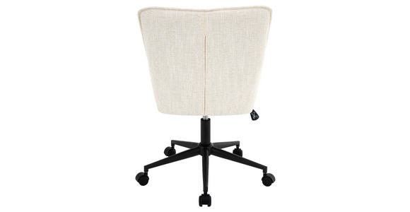 DREHSTUHL  in Webstoff Creme, Schwarz  - Creme/Schwarz, Design, Kunststoff/Textil (60/86/96/57cm) - Carryhome