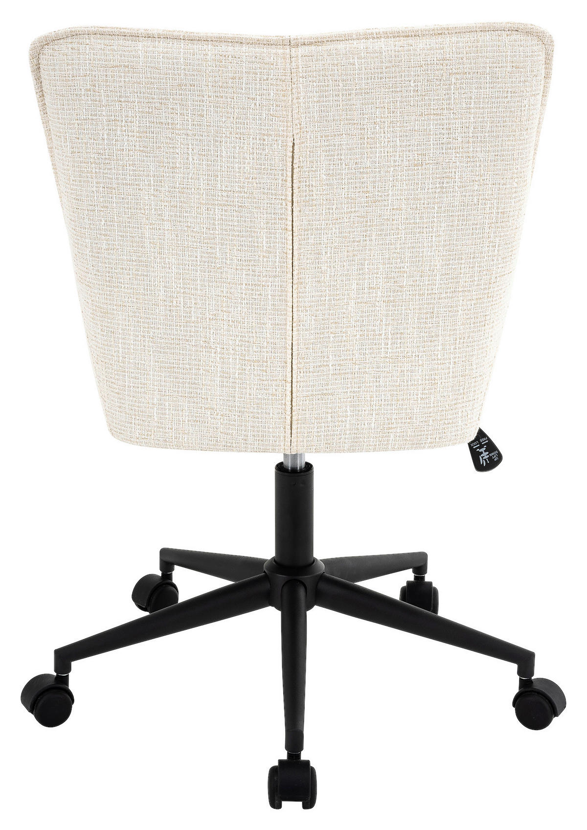 DREHSTUHL Webstoff Creme, Schwarz  - Creme/Schwarz, Design, Kunststoff/Textil (60/86/96/57cm) - Carryhome