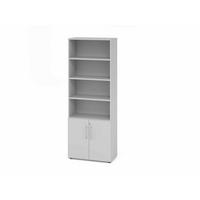 AKTENSCHRANK Grau  - Grau, Basics, Holzwerkstoff (80/215,6/41,7cm) - Venda