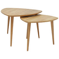 SADA KONFERENČNÝCH STOLÍKOV, divoký dub, drevo, 60/60/43 cm - divoký dub, Trend, drevo (60/60/43cm) - Boxxx