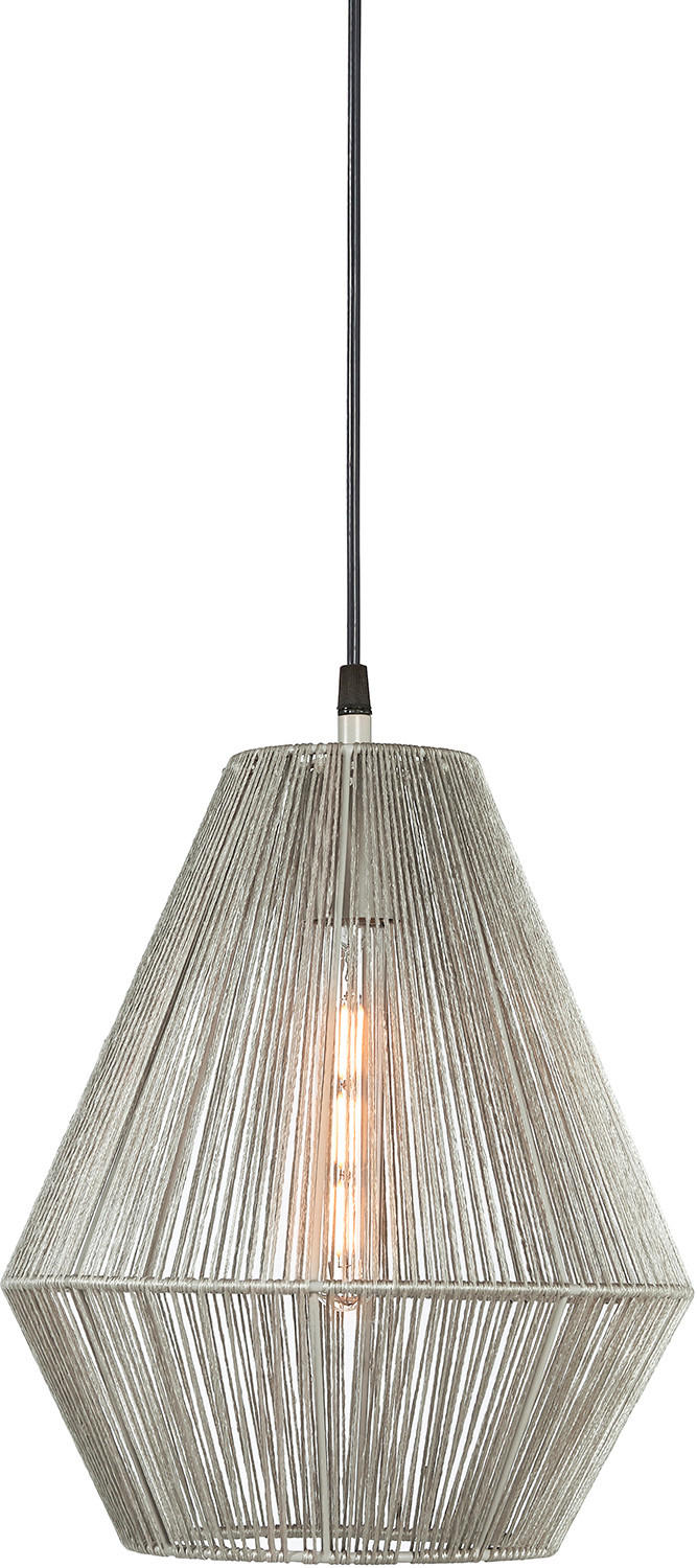 HÄNGELEUCHTE PR Home Rio 28/37/28 cm   - Beige, KONVENTIONELL, Textil (28/37/28cm)