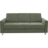 3-SITZER-SOFA in Flachgewebe Hellgrün  - Chromfarben/Hellgrün, Design, Textil/Metall (195/83/85cm) - Xora