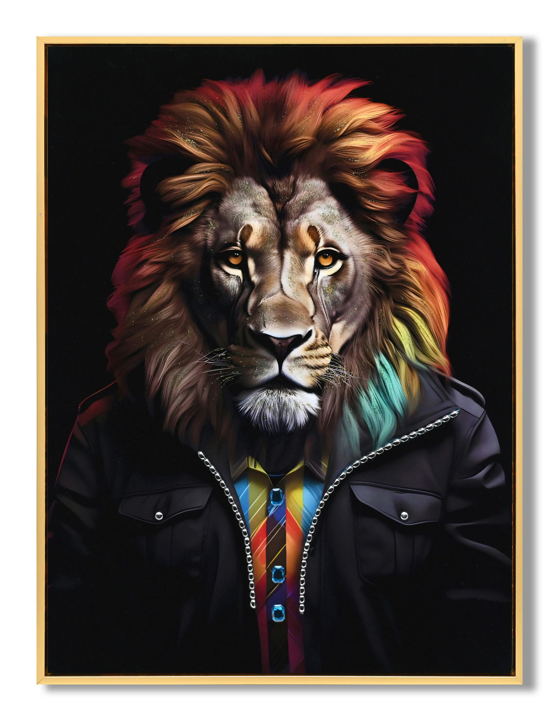 OBRAZ NA PLÁTNE, zvieratá, 52.5/72.5/2.8 cm.