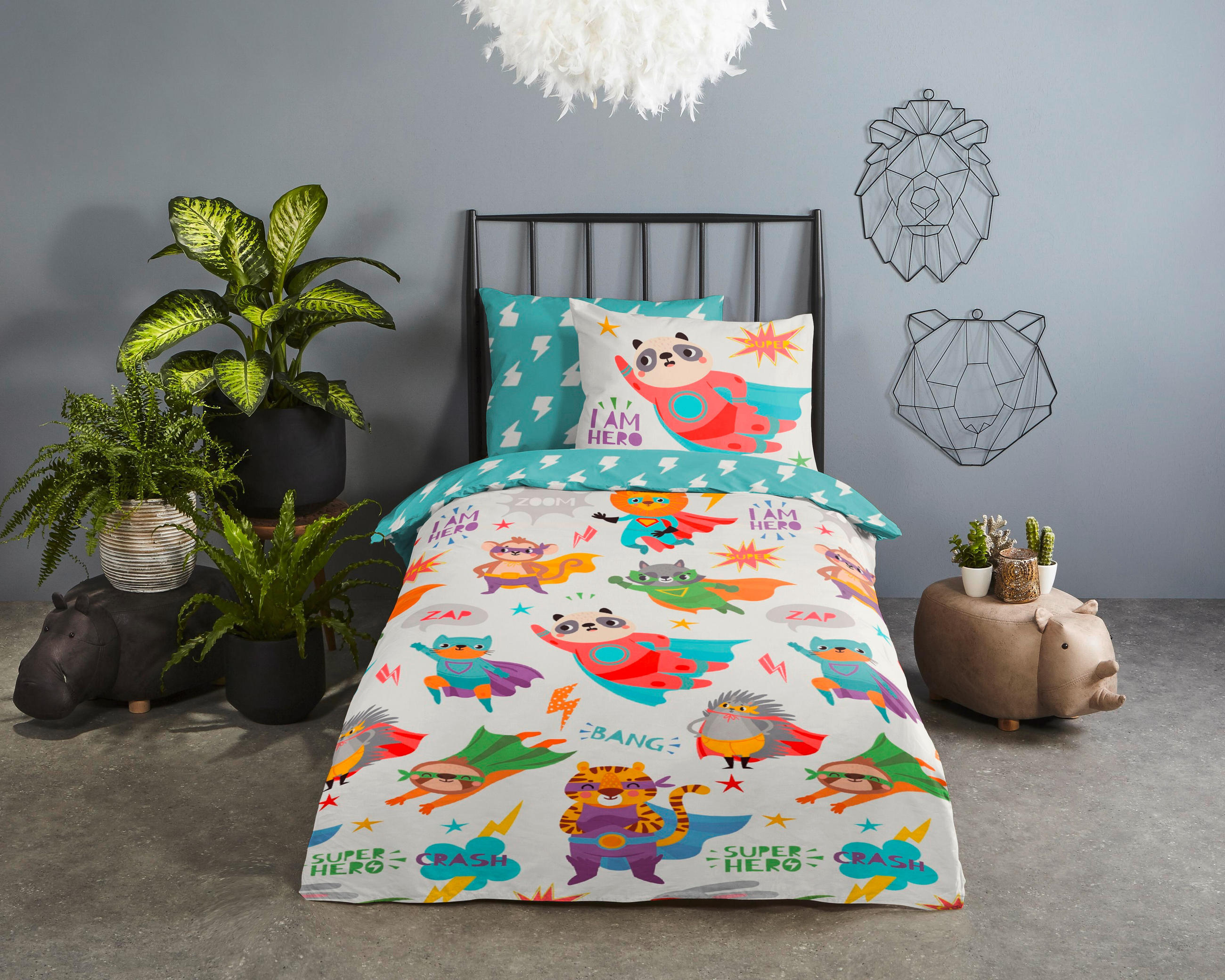 KINDERBETTWÄSCHE 120/150 cm  - Multicolor, ROMANTIK / LANDHAUS, Textil (120/150cm)