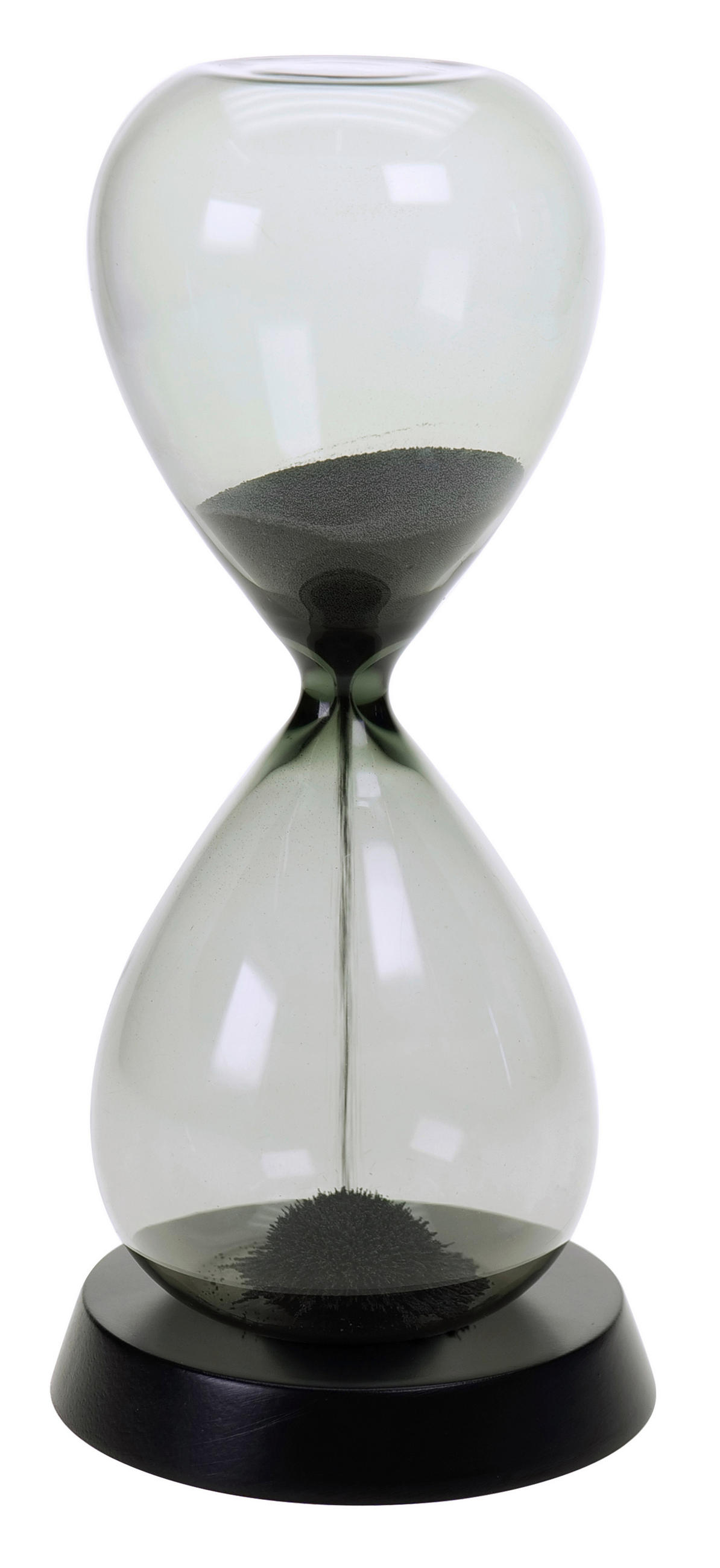 PRESÝPACIE HODINY - čierna, Basics, kov/kompozitné drevo (9/20,5cm) - Ambia Home