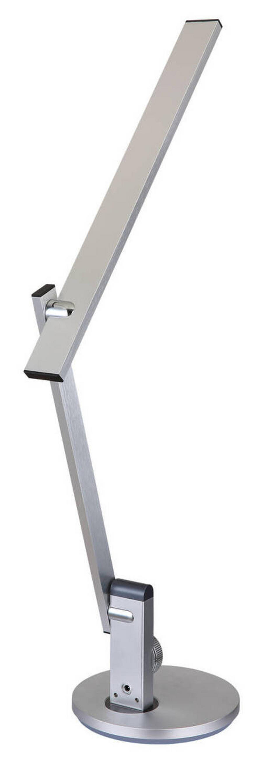 LED-SVETILKA ZA PISALNO MIZO     63,5/19/49,9 cm          - srebrne barve/črna, Design, kovina/umetna masa (63,5/19/49,9cm) - Globo