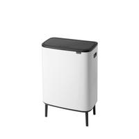 SZEMETESVÖDÖR  - fekete/fehér, Basics, műanyag/fém (2×30Ll) - Brabantia