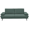 3-SITZER-SOFA in Leder Opal  - Opal/Schwarz, Design, Leder/Metall (222/86/104cm) - Dieter Knoll