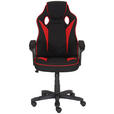 GAMINGSTUHL  in Mikrofaser Rot, Schwarz  - Rot/Schwarz, Design, Kunststoff/Textil (65,5/110-120/69cm) - Xora