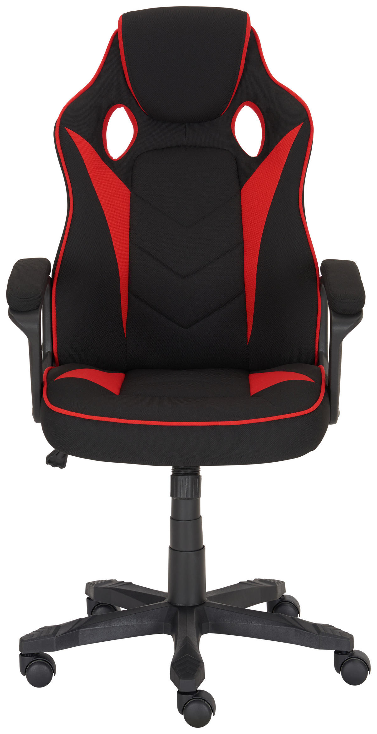 GAMER SZÉK  mikroszál piros, fekete  - fekete/piros, Design, műanyag/textil (65,5/110-120/69cm) - Xora