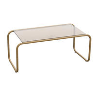 COUCHTISCH in Metall 40/50/36 cm  - Mokka, Basics, Glas/Metall (40/50/36cm) - Leitmotiv