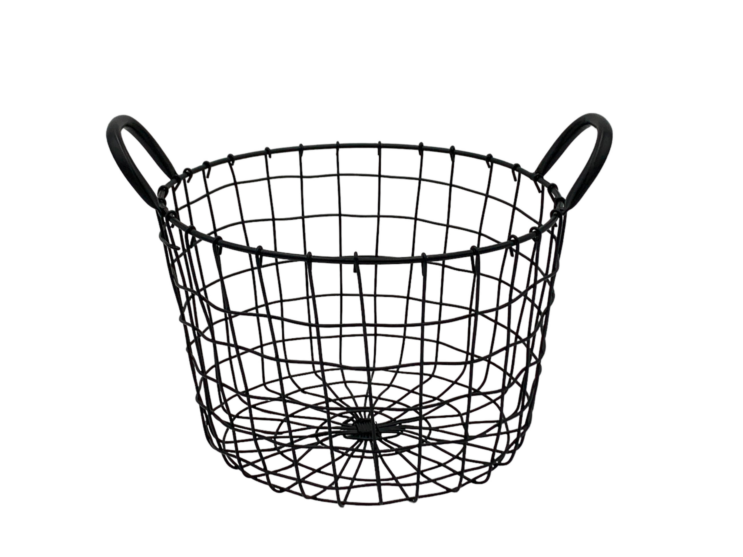 KORB - Schwarz, KONVENTIONELL, Metall (30/20cm)