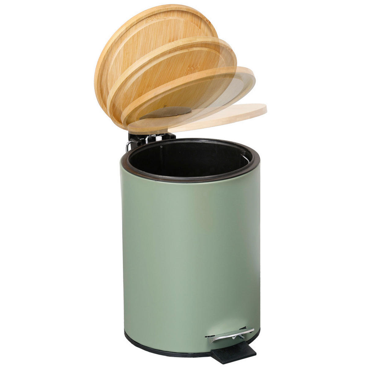 KOSMETIKEIMER 3 L  - Salbeigrün, Basics, Holz/Kunststoff (17/24cm) - Kesper