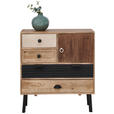 KOMMODE  in 80/88/35 cm  - Hellbraun/Dunkelbraun, LIFESTYLE, Holz/Metall (80/88/35cm) - Landscape