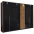 DREHTÜRENSCHRANK in Grau, Eichefarben - Eichefarben/Alufarben, KONVENTIONELL, Glas/Holzwerkstoff (275/212/58cm) - Carryhome DREHTÜRENSCHRANK in Grau, Eichefarben - Eichefarben/Alufarben, KONVENTIONELL, Glas/Holzwerkstoff (275/212/58cm) - Carryhome