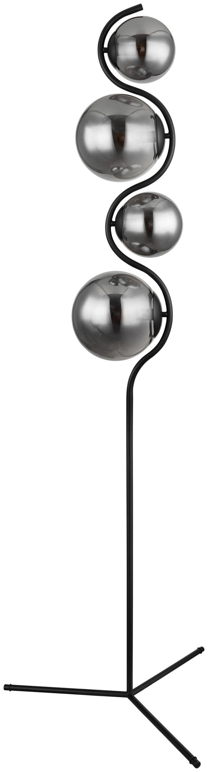 SVJETILJKA PODNA Porry  - crna, Design, staklo/metal (66/160cm) - Globo