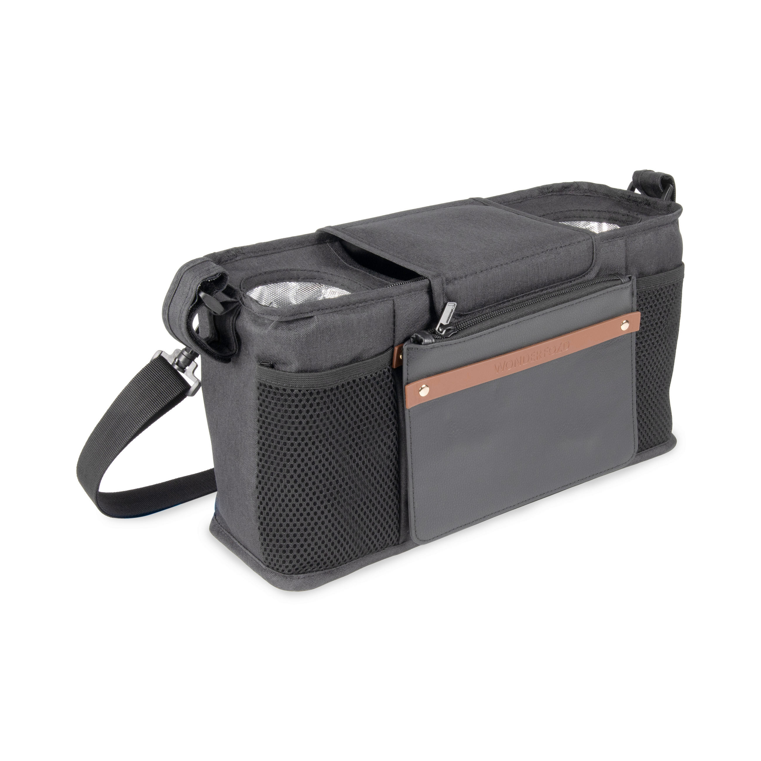 BUGGY-ORGANIZER Parent Console  - Schwarz, Basics, Textil (12.44/38.1/19.3cm) - WONDERFOLD