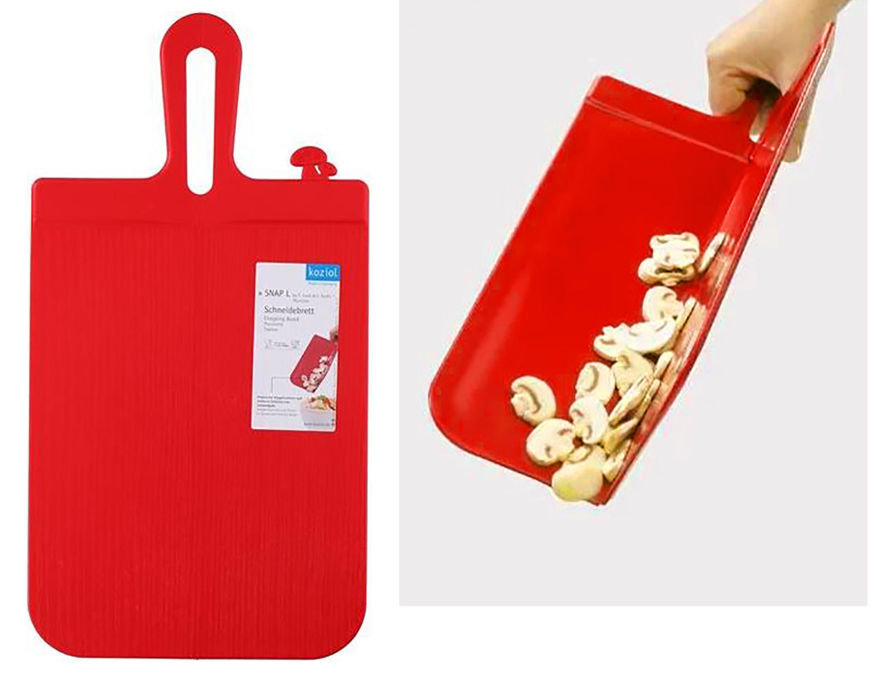DASKA ZA SECKANJE  plastika  - crvena, Osnovno, plastika (25,0/0,10/47,0cm) - Koziol