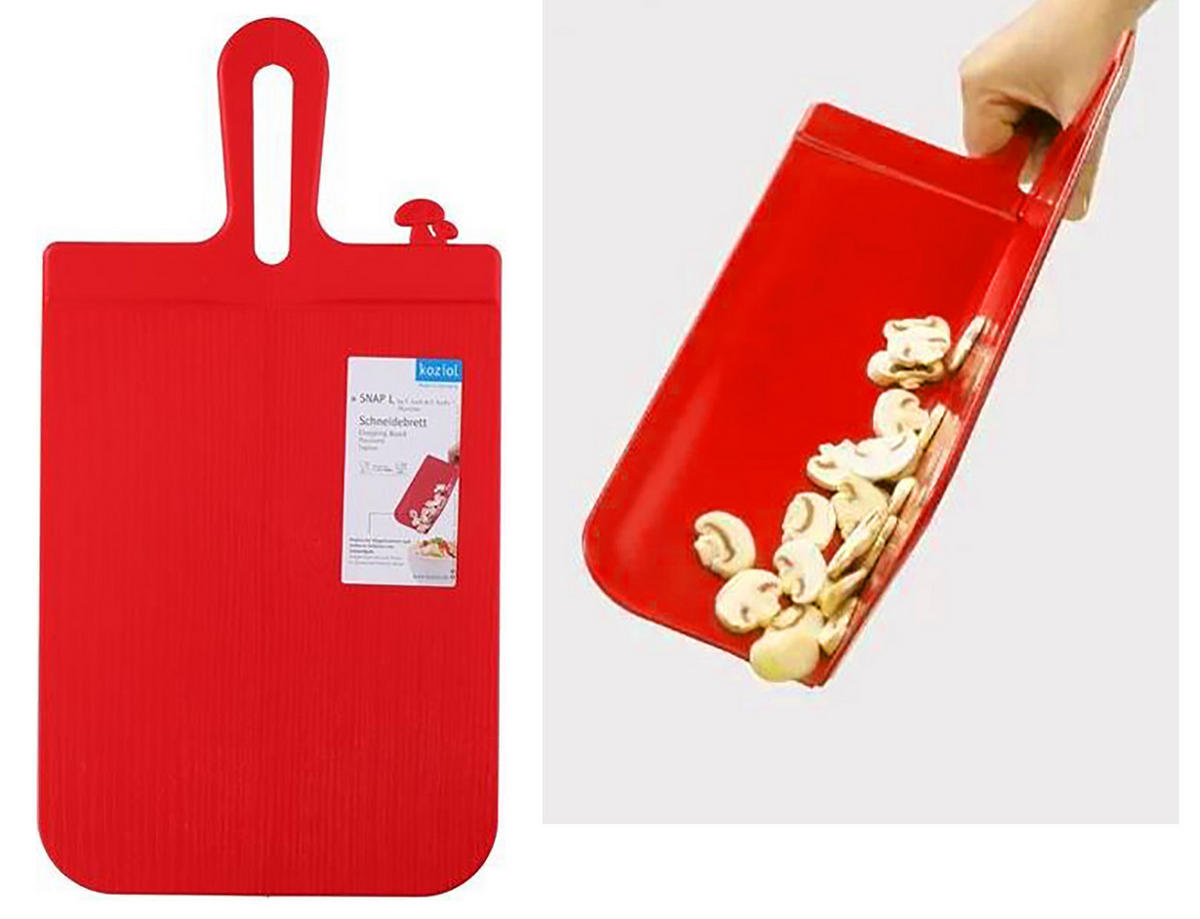 DASKA ZA SEČENJE  plastika  - crvena, Osnovno, plastika (25,0/0,10/47,0cm) - Koziol
