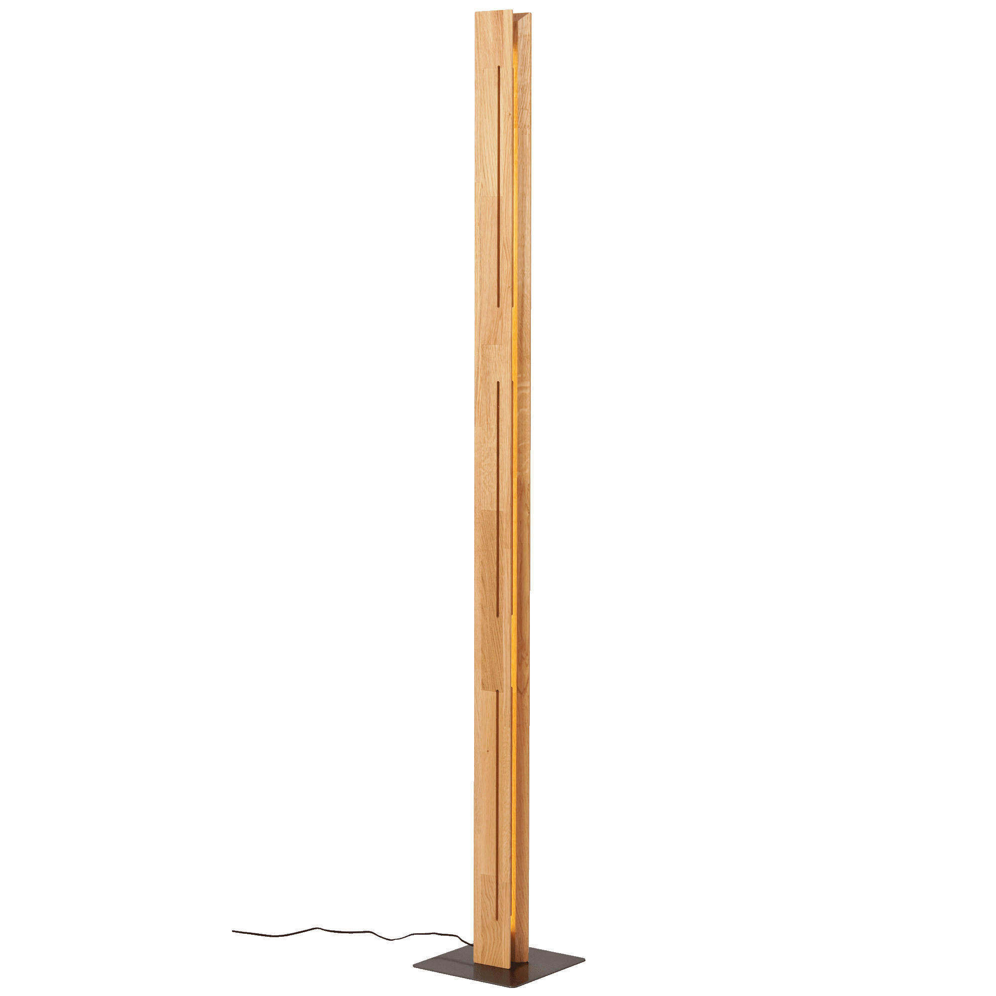 LED-STEHLEUCHTE 21/150/21 cm    - Schwarz, Design, Holz/Metall (21/150/21cm)