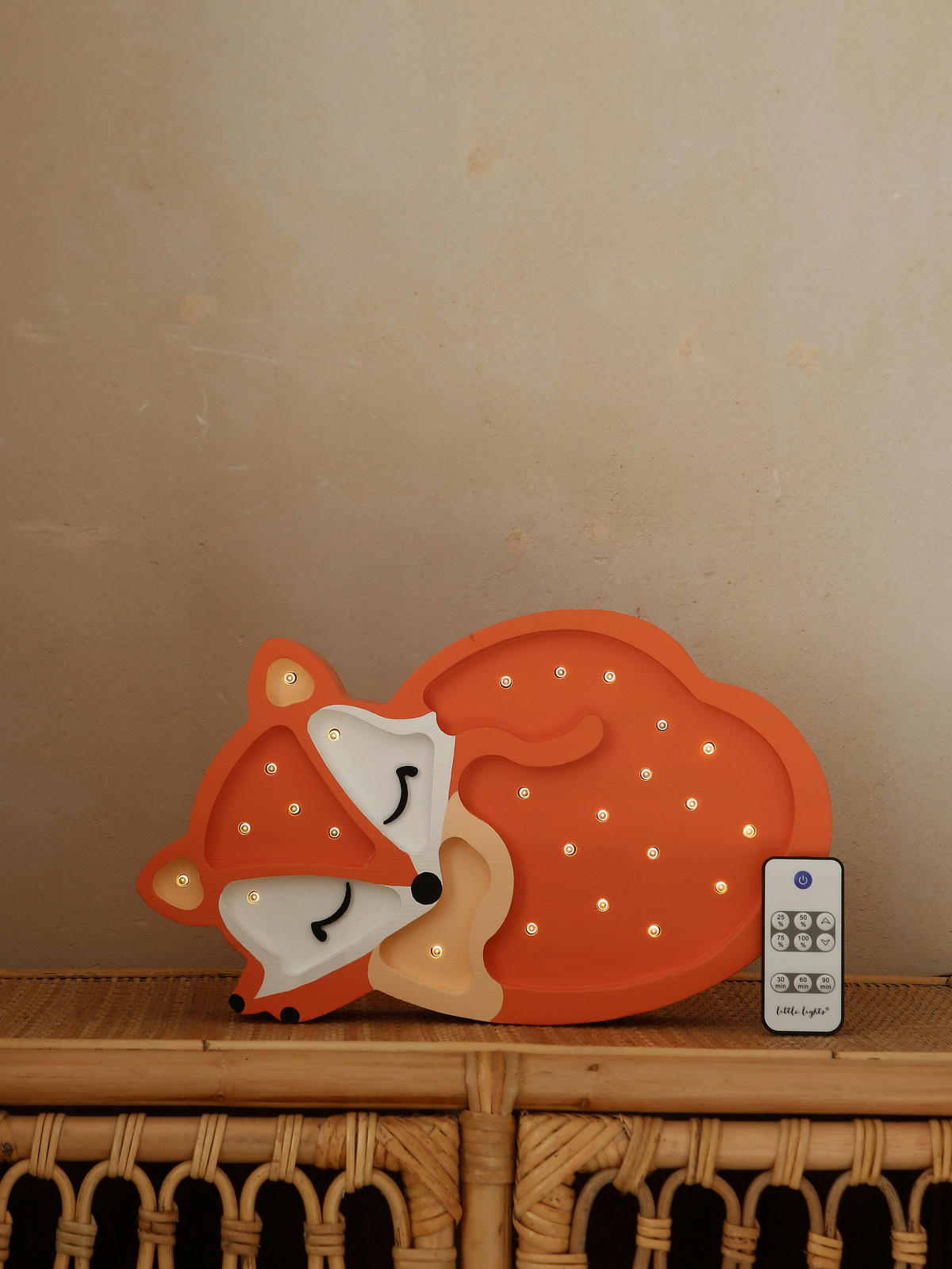 KINDERWANDLEUCHTE 34/5.5/20 cm   - Dunkelorange, Natur, Holz (34/5.5/20cm)