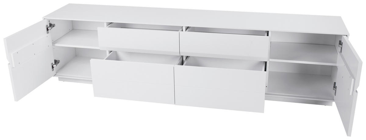 LOWBOARD  in 203/51/40 cm  - Hellgrau, MODERN, Holzwerkstoff (203/51/40cm) - Xora