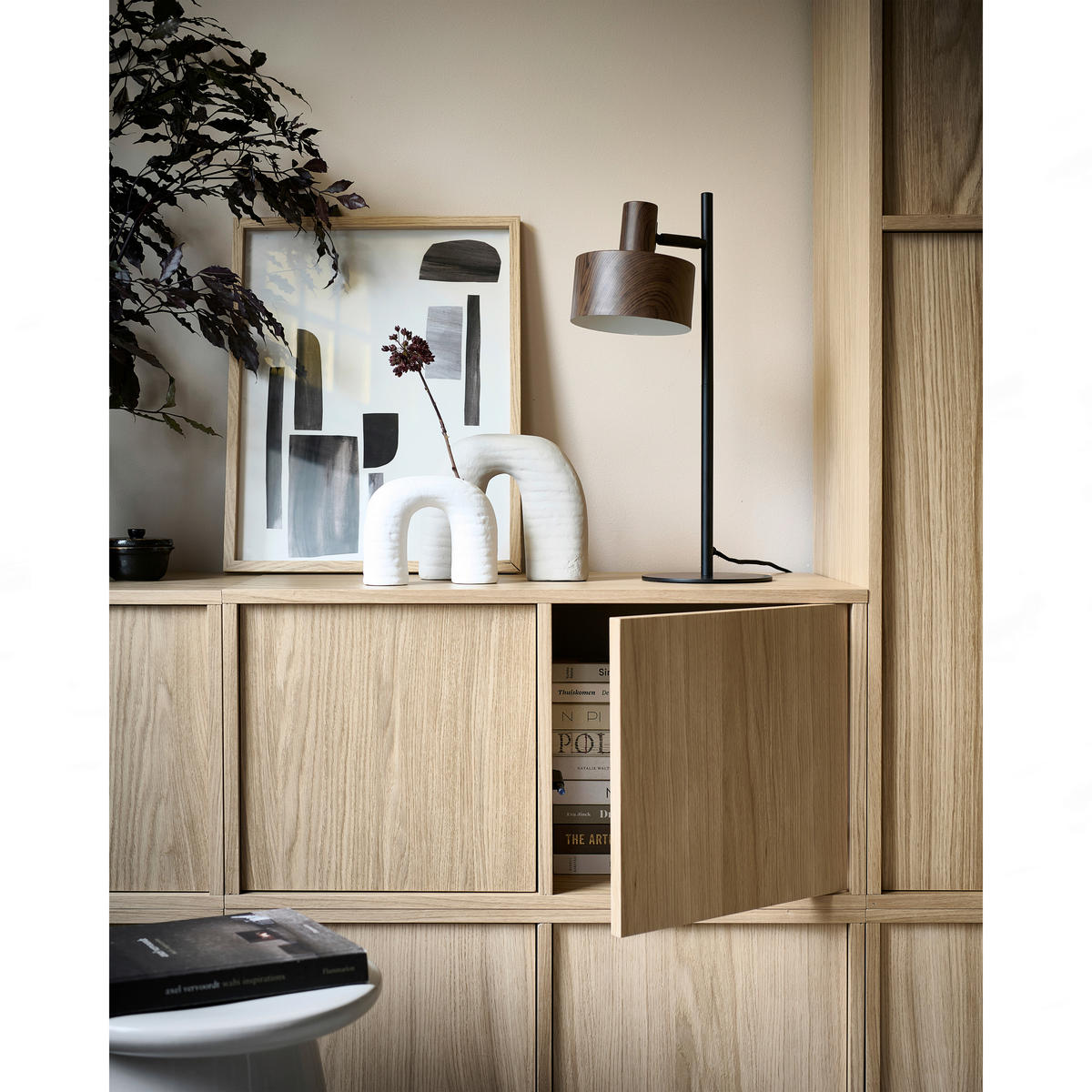 LOWBOARD Modulair 77/44/40 cm  erweiterbar  - Naturfarben, Design, Holz (77/44/40cm) - Livetastic