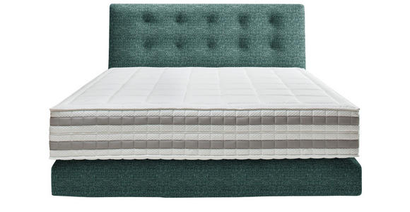 BOXSPRINGBETT 160/200 cm  in Grün  - Grün, KONVENTIONELL, Holz/Textil (160/200cm) - Dieter Knoll