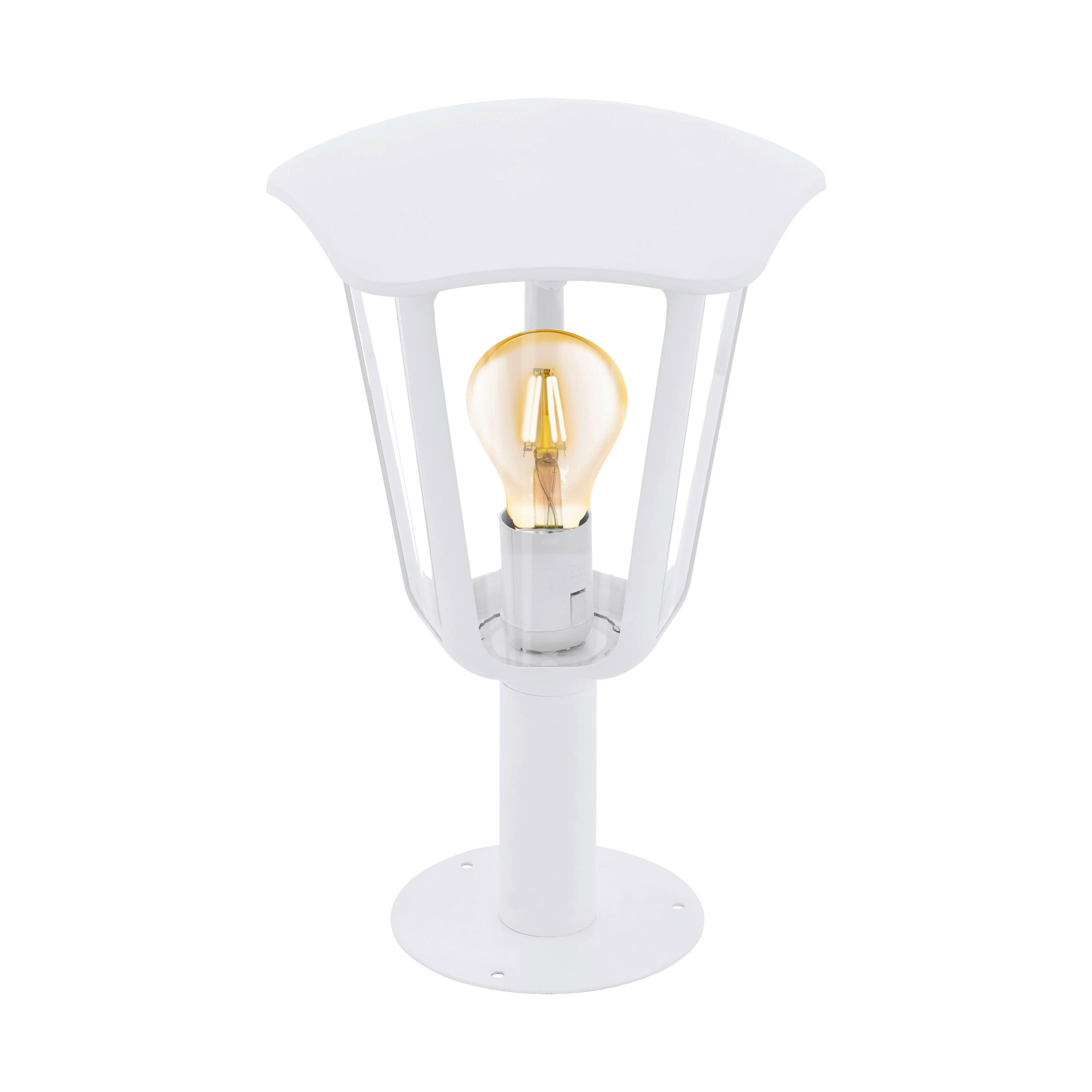 AUßENLEUCHTE 23/33,5 cm   - Transparent/Weiß, Basics, Kunststoff/Metall (23/33,5cm) - Eglo