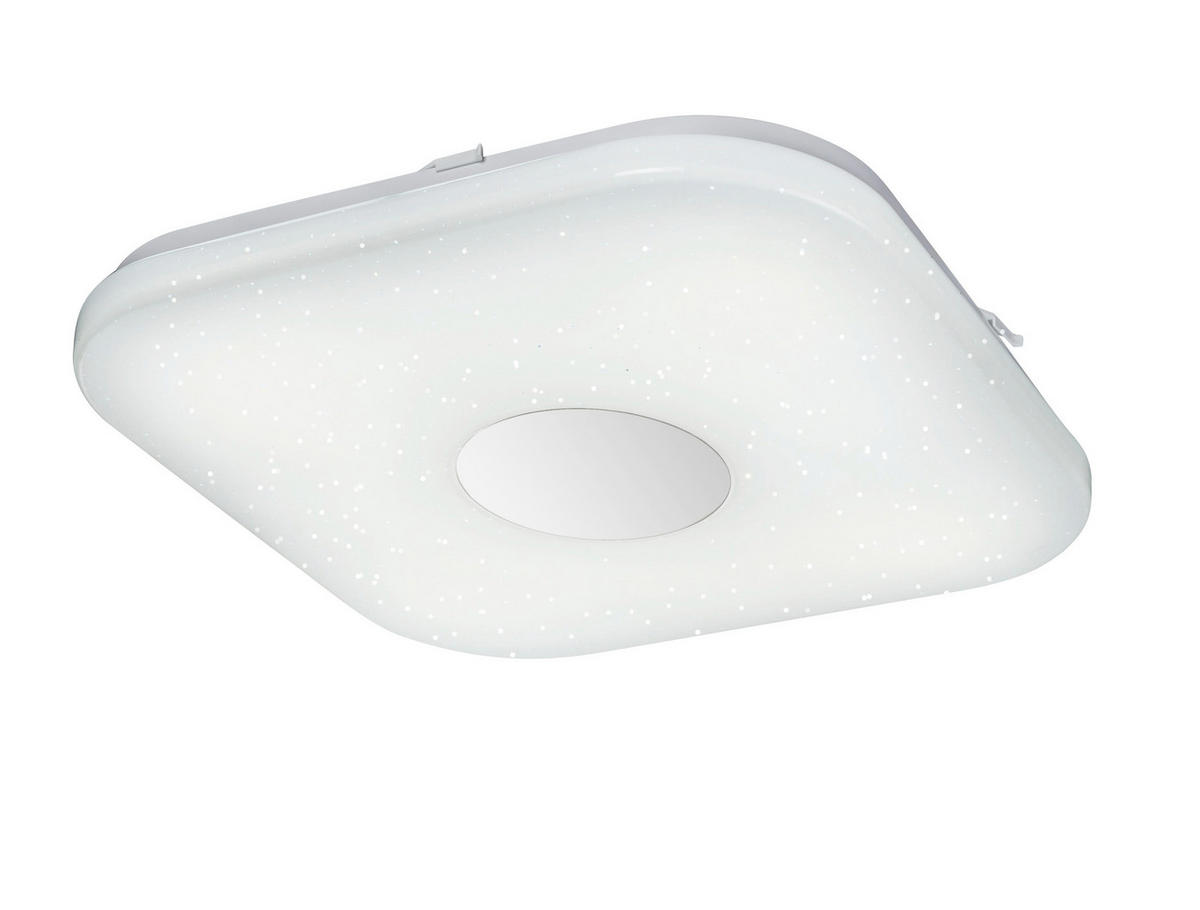 LED-DECKENLEUCHTE  35,5/35,5/5,3 cm    - Opal/Weiß, MODERN, Kunststoff/Metall (35,5/35,5/5,3cm)