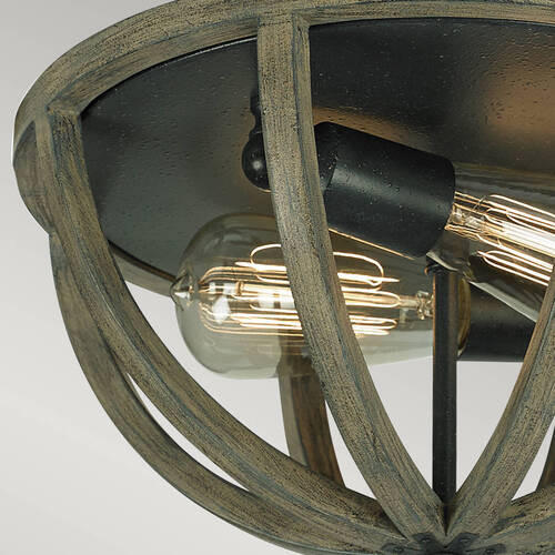 STROPNA SVETILKA Elstead Allier 33/17.8 cm   - barve hrasta, Konvencionalno, les (33/17.8cm) - Elstead Lighting