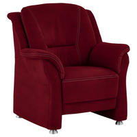 SESSEL in Mikrofaser Hellrot  - Hellrot/Beige, KONVENTIONELL, Textil/Metall (90/100/92cm) - Beldomo Comfort